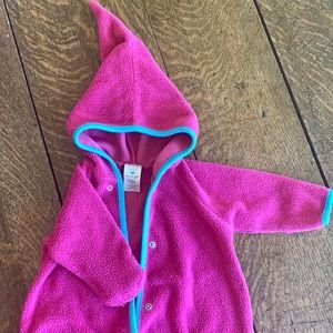 Baby Girls Zutano fleece onesie